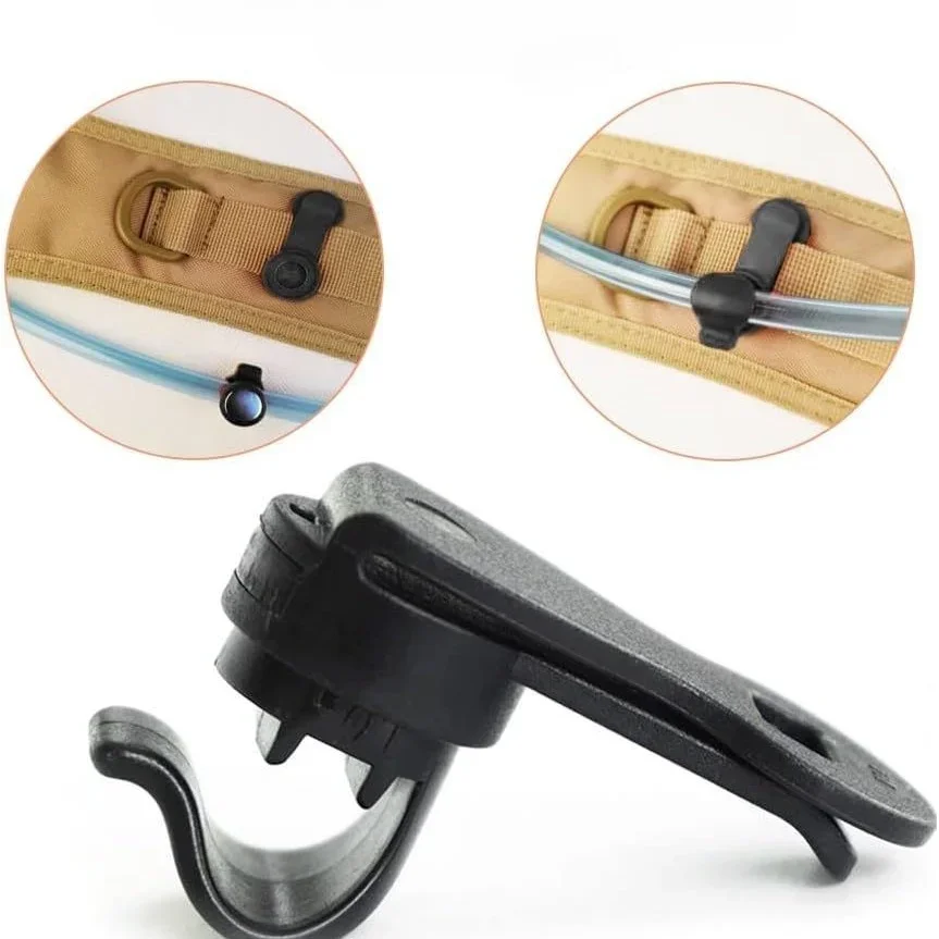 Outdoor Hiking Backpack Hanger Magnetic Drinking Tube Water Bladder Clip Rotatable Drinking Tube Clip Drinking Water Bag Clip - Image 2
