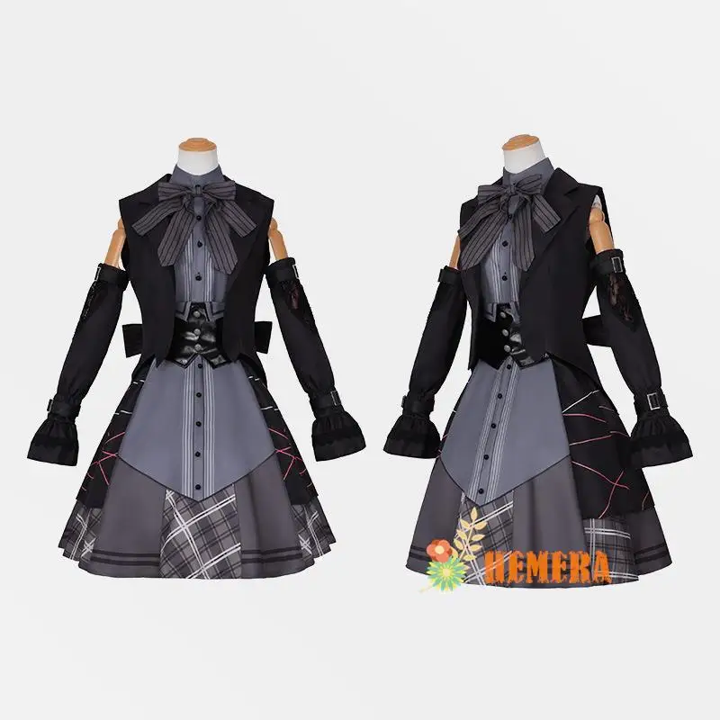 Yoisaki Oke Ade Game Project, scène colorée Sekai! Feat. PJSK-Robe Lolita Cosplay Costume pour Femme, Tenues d'Halloween