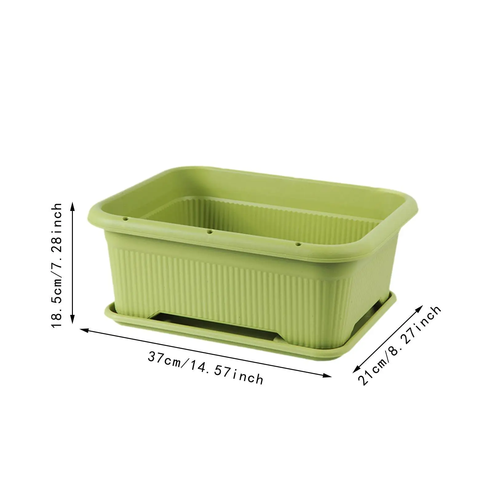 Flower Box Balcony Garden Decoration Planting Tool Patio Vegetable Planter Vegetables Growing Container Vegetable Growing Pot