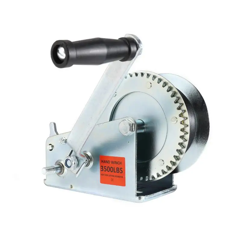 Imagem -04 - Hand Winch Gear Reel para Caminhões e Reboques Metros Black Webbing 600 lb 3500lb