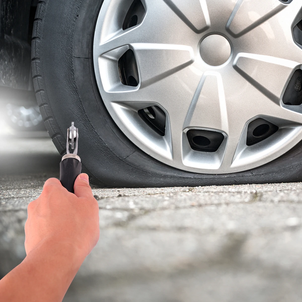 

3 мм инструмент для ремонта автомобильных шин, прочная пластиковая ручка, устойчивый к высоким температурам компенсационный ролик для длительного уплотнения