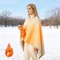 Electric Heated Blanket USB Hot Blanket Wearable Heating Shawl USB Warmer Blanket Shoulder Heating Pad 150*80CM
