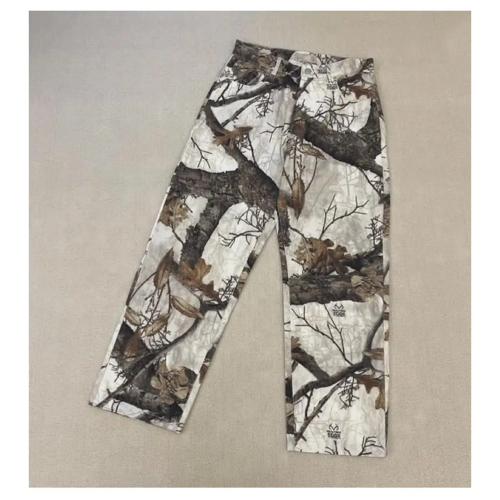 Y2k-pantalones vaqueros rectos de pierna ancha con grafiti de árbol Harajuku para hombre y mujer, pantalón informal holgado de estilo Hip-Hop, novedad de 2024