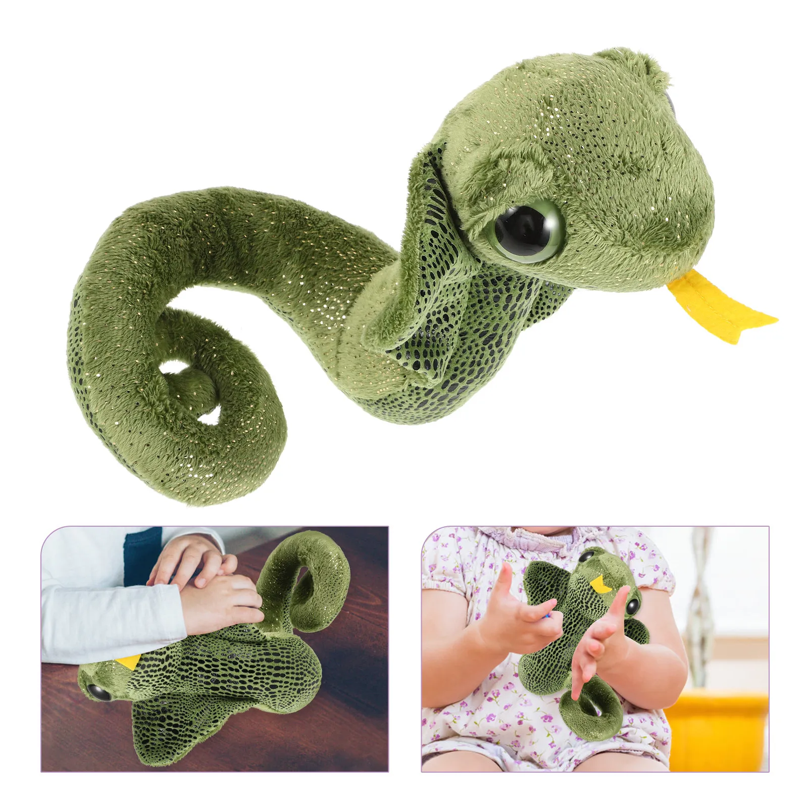 

Stuffed Snake Realistic Fake Snake Prop for Prank Halloween Party Jungle Decor Bright Colors Soft Material New Year Present