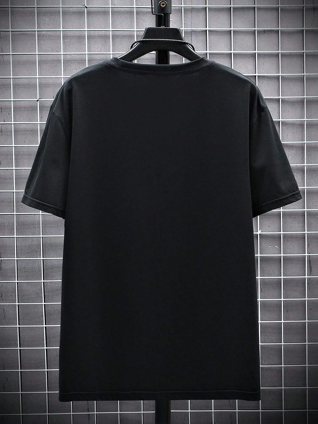 Men's 100% cotton summer loose size MILANO 96 letter printed slim fit casual sports round neck short sleeved T-shirt top image 4