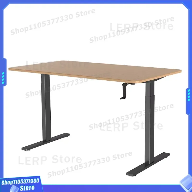 Modern Electric Height Adjustable Desk Single Motor Dual Column Metal Frame Sit Stand Office Workstation Convertible Lifting