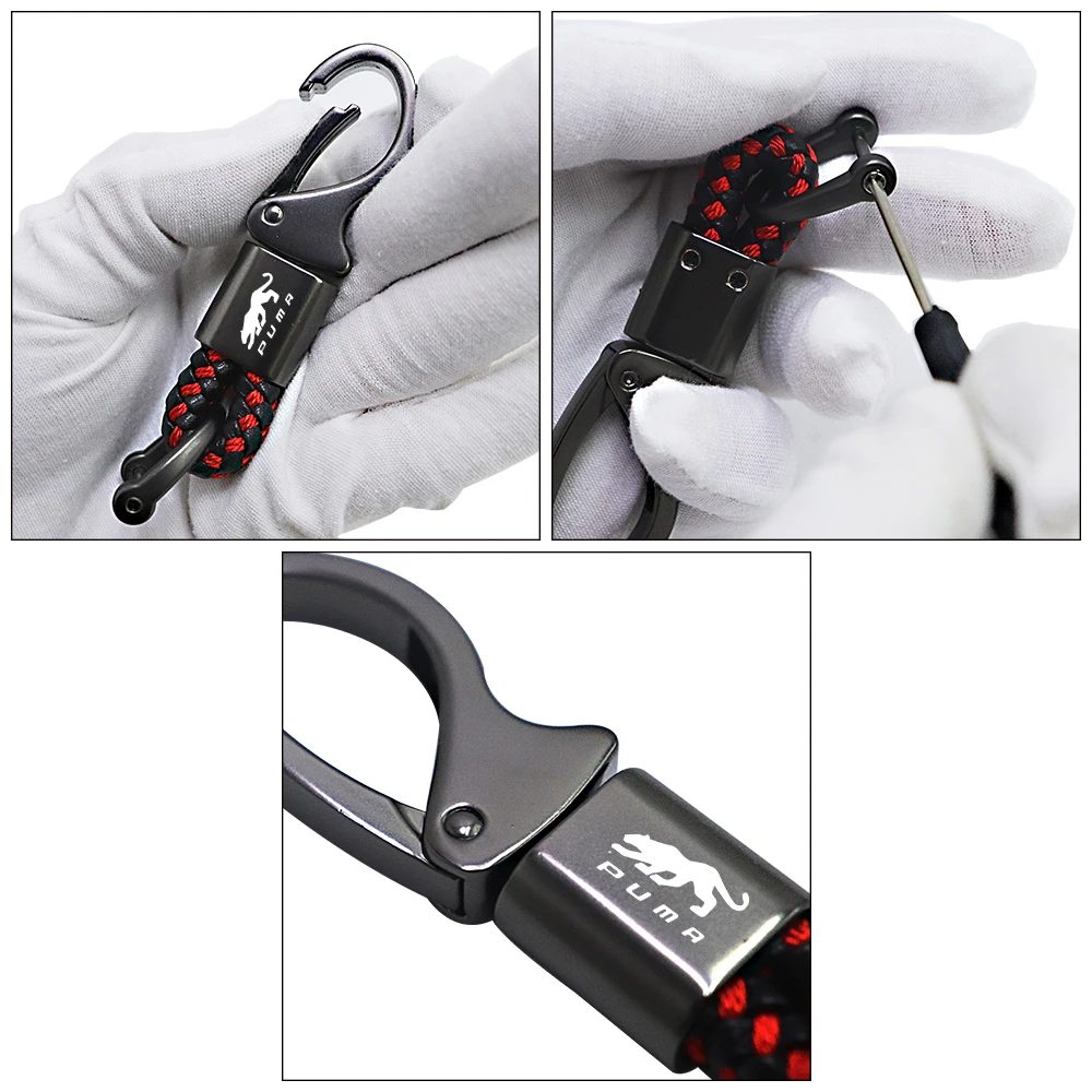 for ford puma st stline car Leather Key chain microfiber Good quality chain accessories