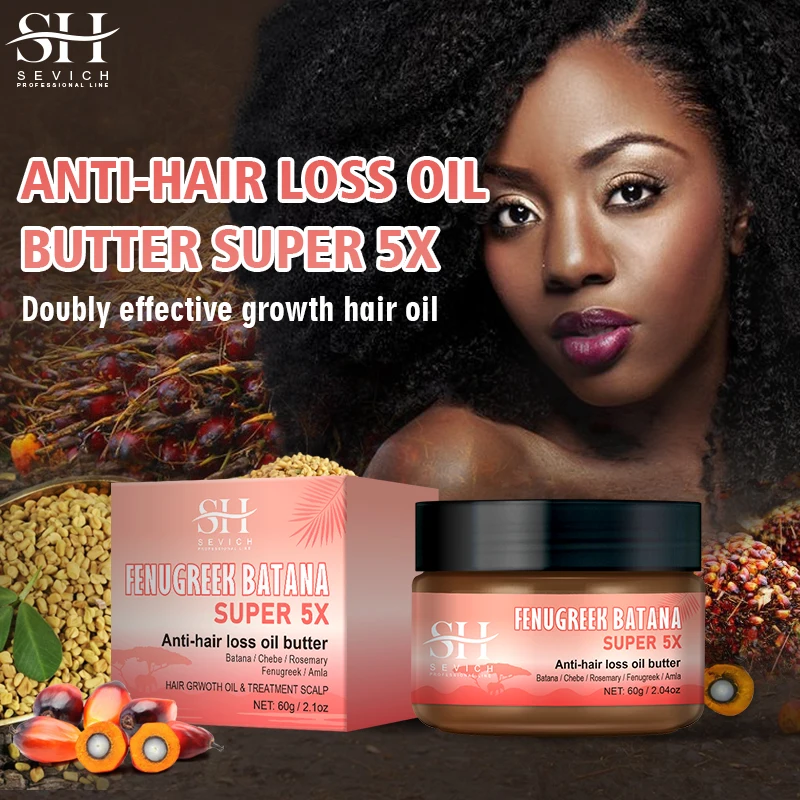 Naturals Anti-Hair Loss Oil Super 5x set African fast hair growth Chebe Batana oil butter  Fenugreek hair regrowth treatment