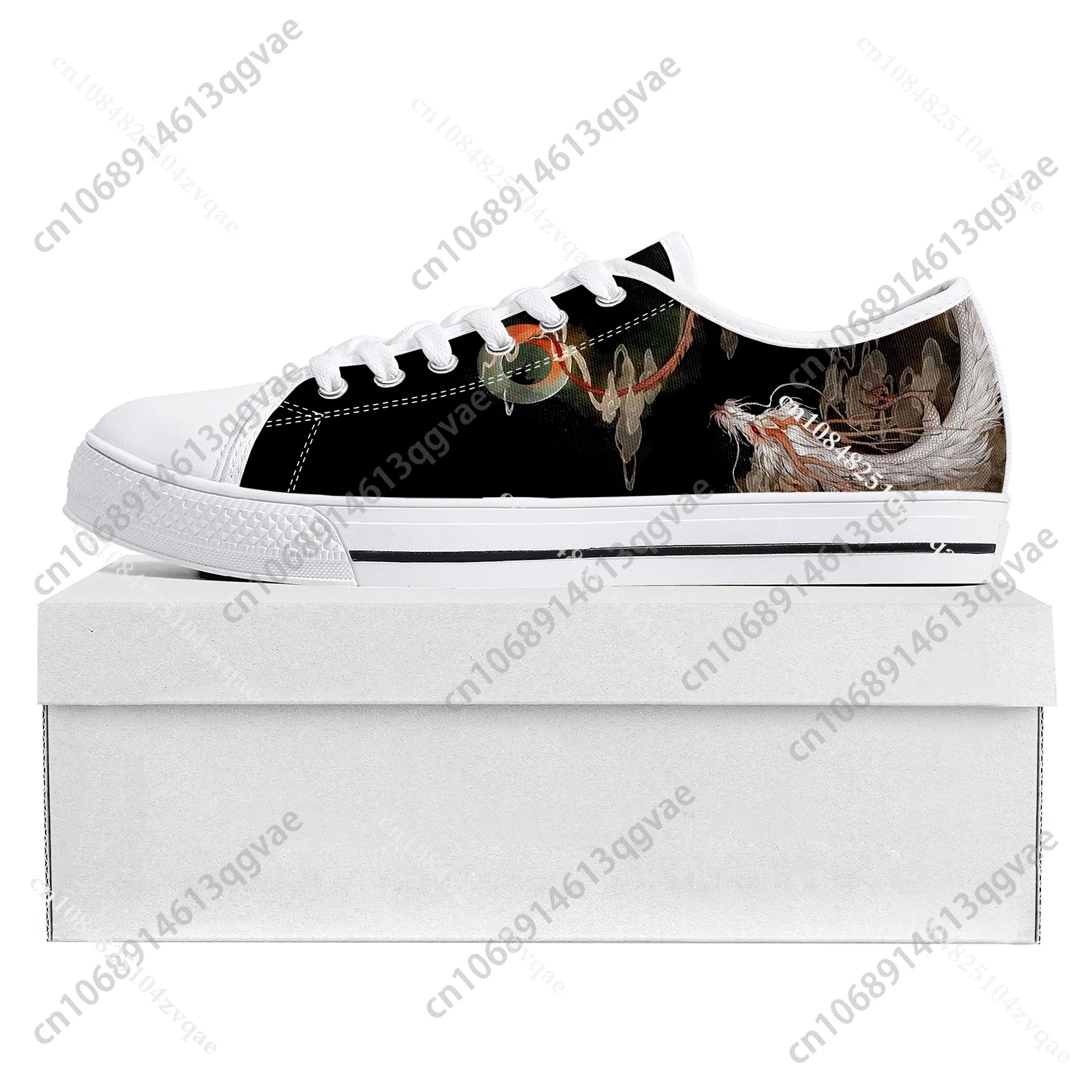 Dragon Pattern Design Low Top High Quality Sneakers Mens Womens Teenager Tailor-made Shoe Canvas Sneaker Casual Couple Shoes