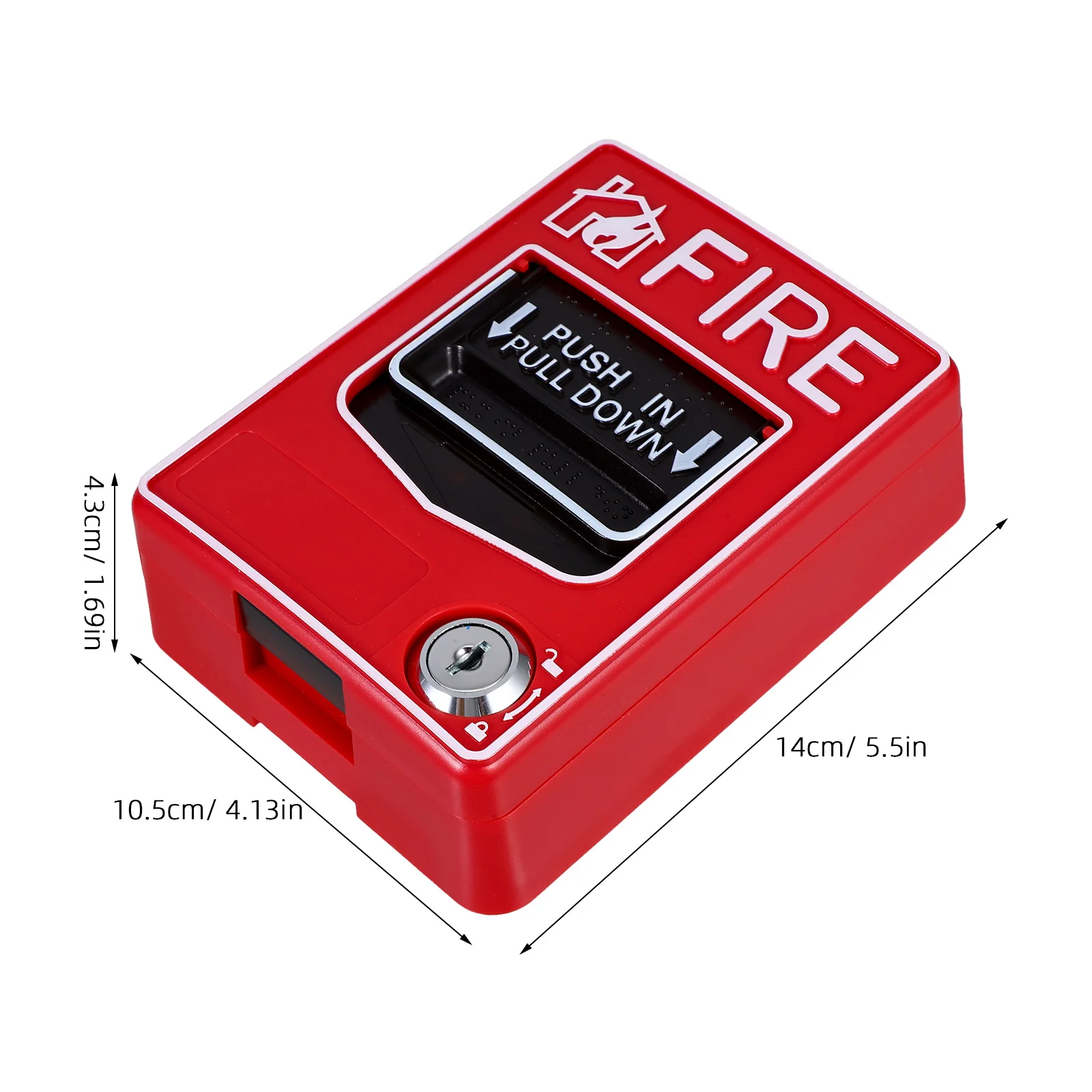 Alarm Manual Reset Call Point Sturdy Safety Device For Quick Response Fire Emergency Manual Alarm Switch Emergency Stop