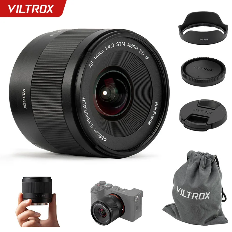 Viltrox 14mm F4.0 에어 풀프레임 자동 초점 초광각 프라임 렌즈 (소니 E-마운트 A7M4 A7C A7C II A7R5 A7R4 ZV-E1 니콘 Z 호환)