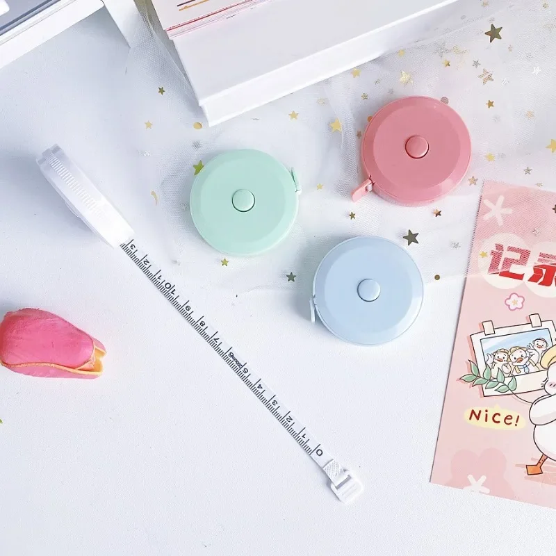 2M Portable Plastic Tape Measure Automatic Retractable Tape Measure Cute Little Soft Tape Measure Retractable Sewing Ruler