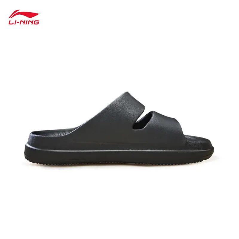 شباشب LI-NING SOFT CLAP للجنسين مريحة وخفيفة الوزن وبطانة مضادة للانزلاق صنادل ناعمة AGAV017