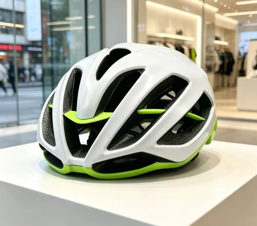 Ultra-light integrated road bike helmet for men, mountain cycling safety equipment, aerodynamic breathable sports cap.