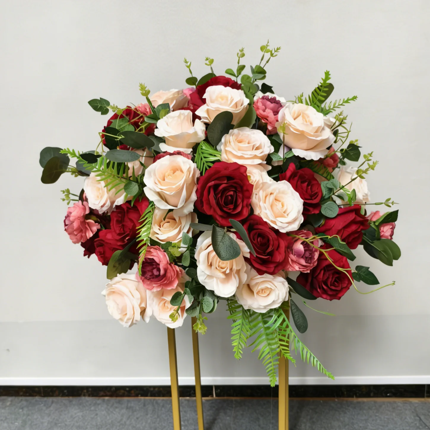 

Искусственные цветы в стиле ретро для свадебного украшения, длинный бегун, цветочный ряд, дорожный ведущий цветочный шар, цветочный стол, центральная часть