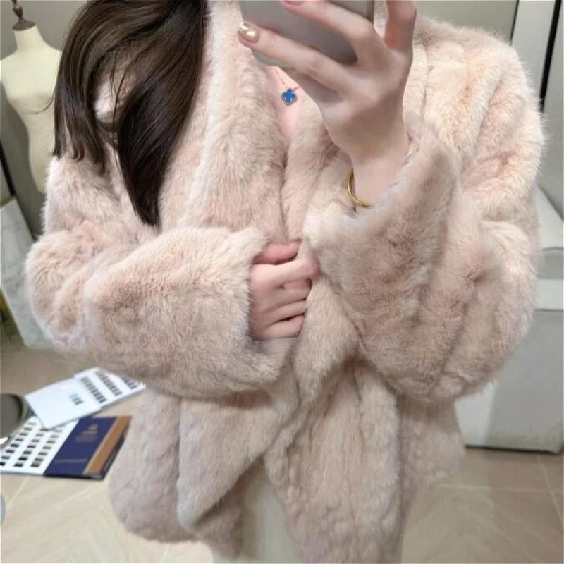 

Женские короткие куртки из искусственного меха с отложным воротником, теплые, в стиле Y2K, уличная одежда, элегантная рабочая верхняя одежда, приталенный крой, 2026