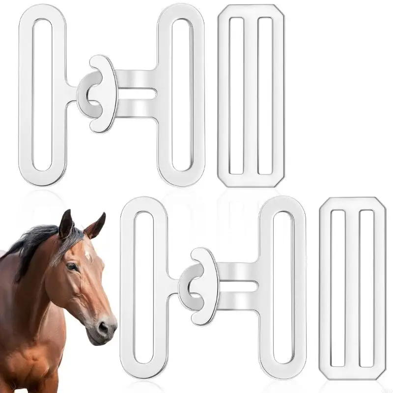 

Rusts Resistant Alloy Horse Blanket Replacements Set for Outdoor Use in Wet Conditions During Equestrians Event 69HD