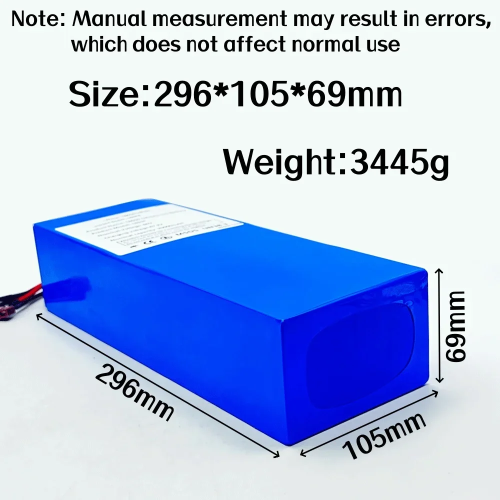 BMS内蔵の高出力リチウム電池,リチウムイオン電池,60V, 18650,16s5p,20000mah,2000W