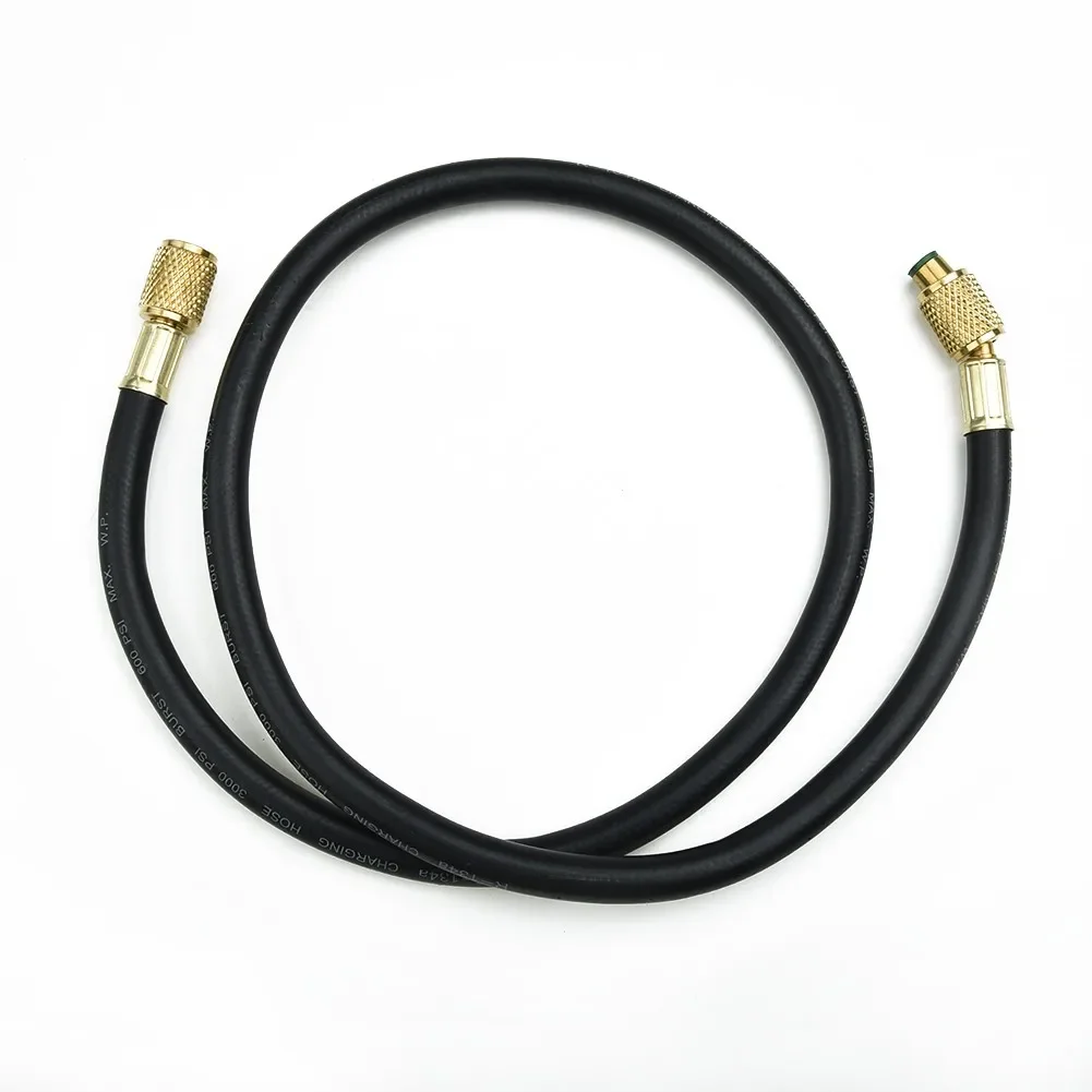Refrigeration Charging Hose 36 Inch with 600 PSI Rating for R410A For R134a and Heavy Brass Connection for HVAC Use
