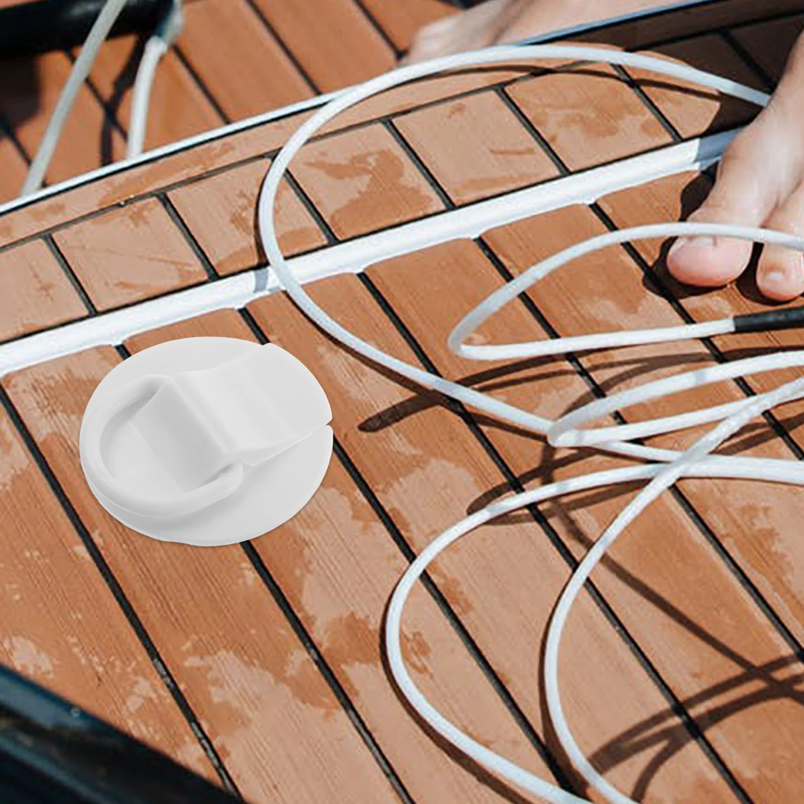 

8pcs Paddle Board D Rings Pvc Durable Inflatable Boat Buckle Patch Kit Easy Install Secure Down Marine Accessories For