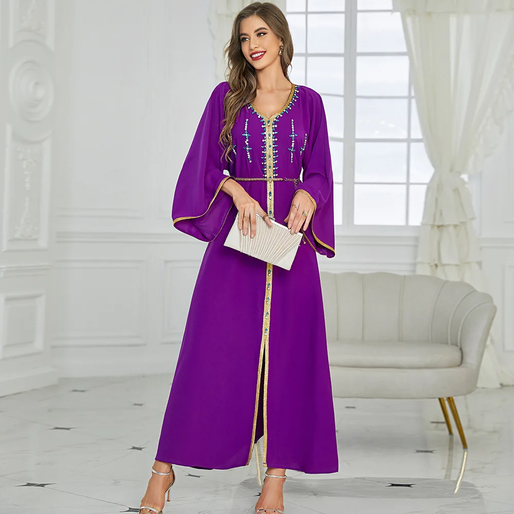 Ramadan Eid Mubarak Kaftan Abaya Dubai African Dresses For Women Pakistan Arabic Turkey Islam Muslim Long Dress Caftan Marocain