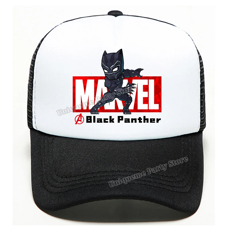 Captain America Kids Baseball Cap Hulk Spiders Man Hip Hop Peak Cap Doctor Strange Boy Mesh Hats Anime Cartoon Printed Sun Hat