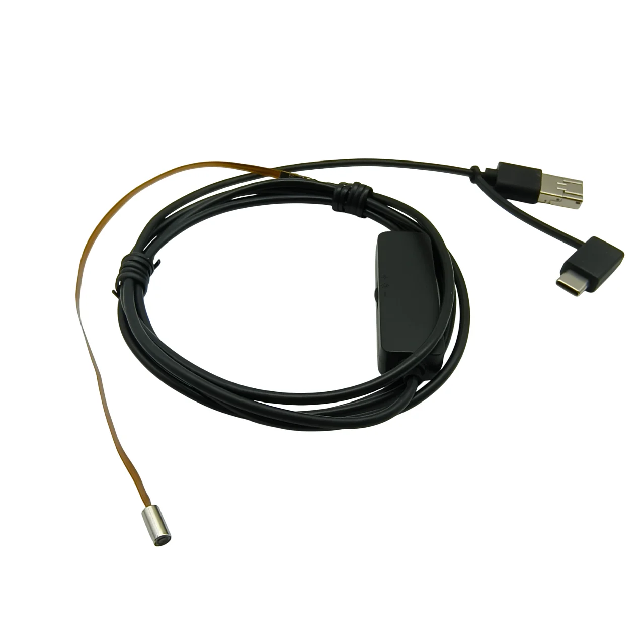 1MP 3.9 มม. FPC สายเคเบิลแบบยืดหยุ่น endoscope 3-in-1 สาย FOV88 USB กล้อง endoscope อุตสาหกรรม EZ-EN39L-S