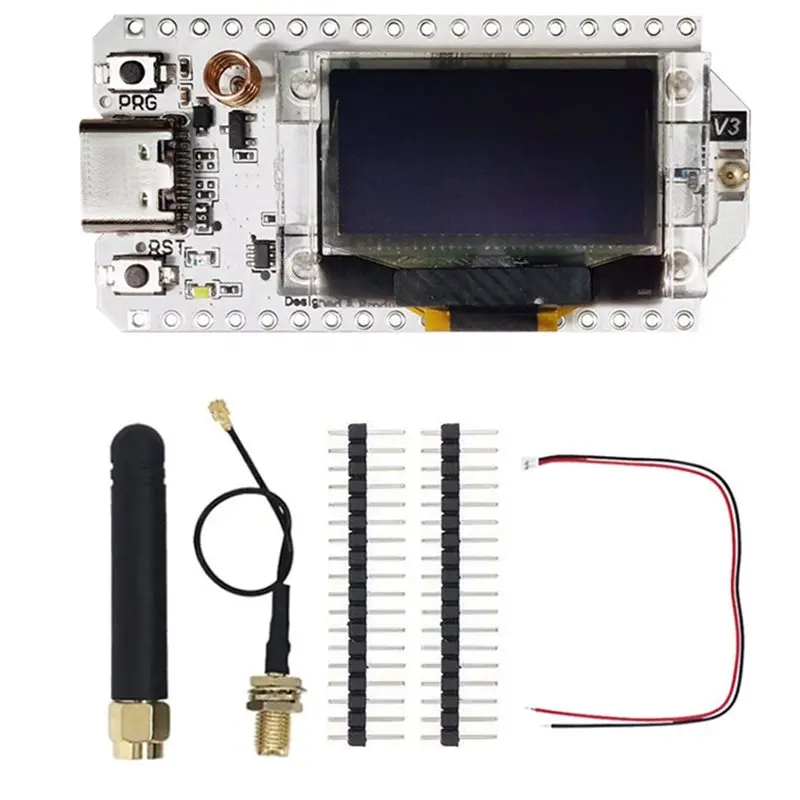 

ГОРЯЧАЯ НОВИНКА! Отладочная плата A72T V3-863-928-Mhz Lora32 V3 с OLED-дисплеем и Wi-Fi, комплект Lora SX1262 для Meshtastic Lorawan IoT