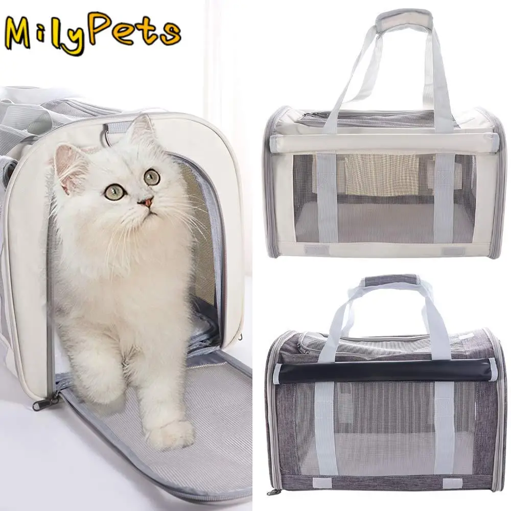 

Creative Breathable Portable Pet Bag Foldable Large Capacity Travel Puppy Bags Comfortable Cat Carrying Bag Outdoor Travel