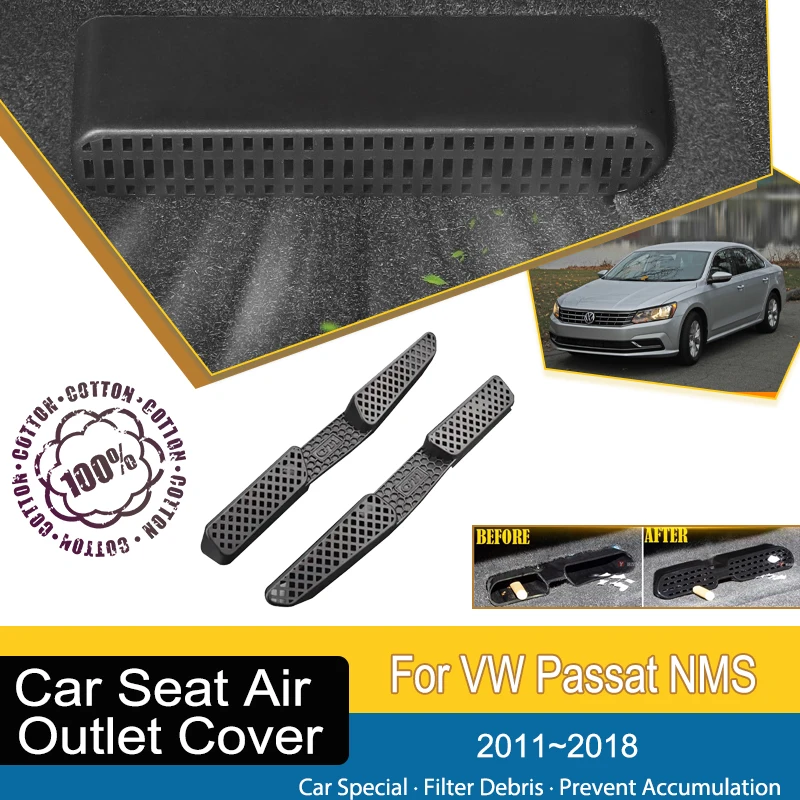 

Car Air Condition Vent Cover For Volkswagen VW Passat NMS A32 A33 2011~2018 Dustproof Under Seat Moulding Outler Car Accessories