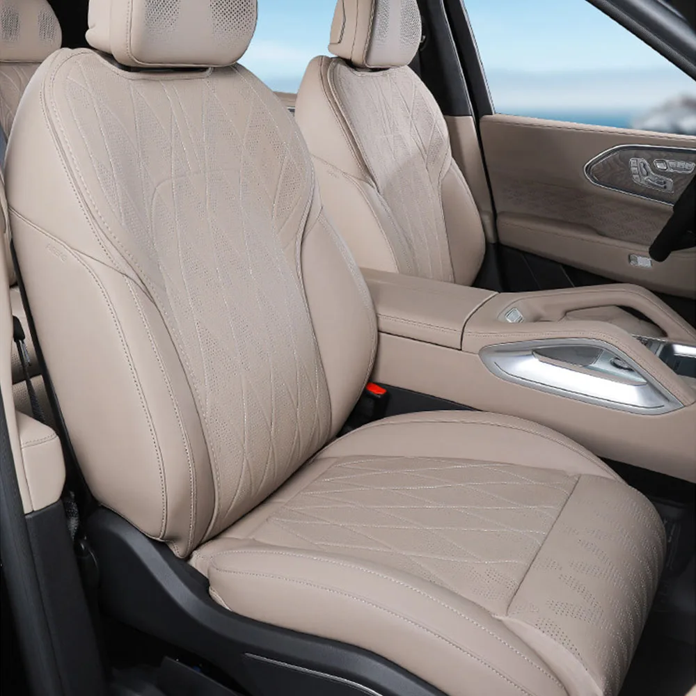 

Fully Enclosed Leather Seat Cover Interior Accessories Fit For ZEEKR 8X Four Season Ventilated And Breathable Seat Cushion