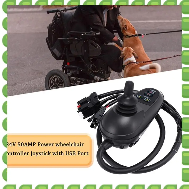 

A04V 24V 50AMP Power контроллер для инвалидной коляски джойстик с USB-портом замена для PG VSI электрический джойстик для инвалидной коляски