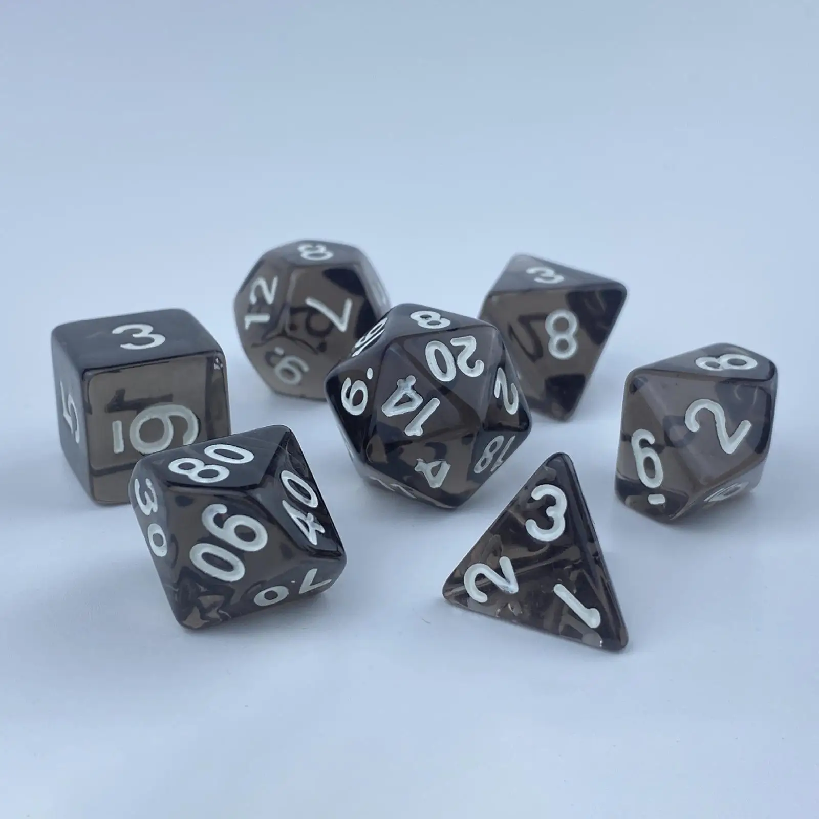 Acrylic RPG Dice Bundle 56 Count Balanced Roll Polyhedral Board Game Supplies for Tabletop Strategy and Quests