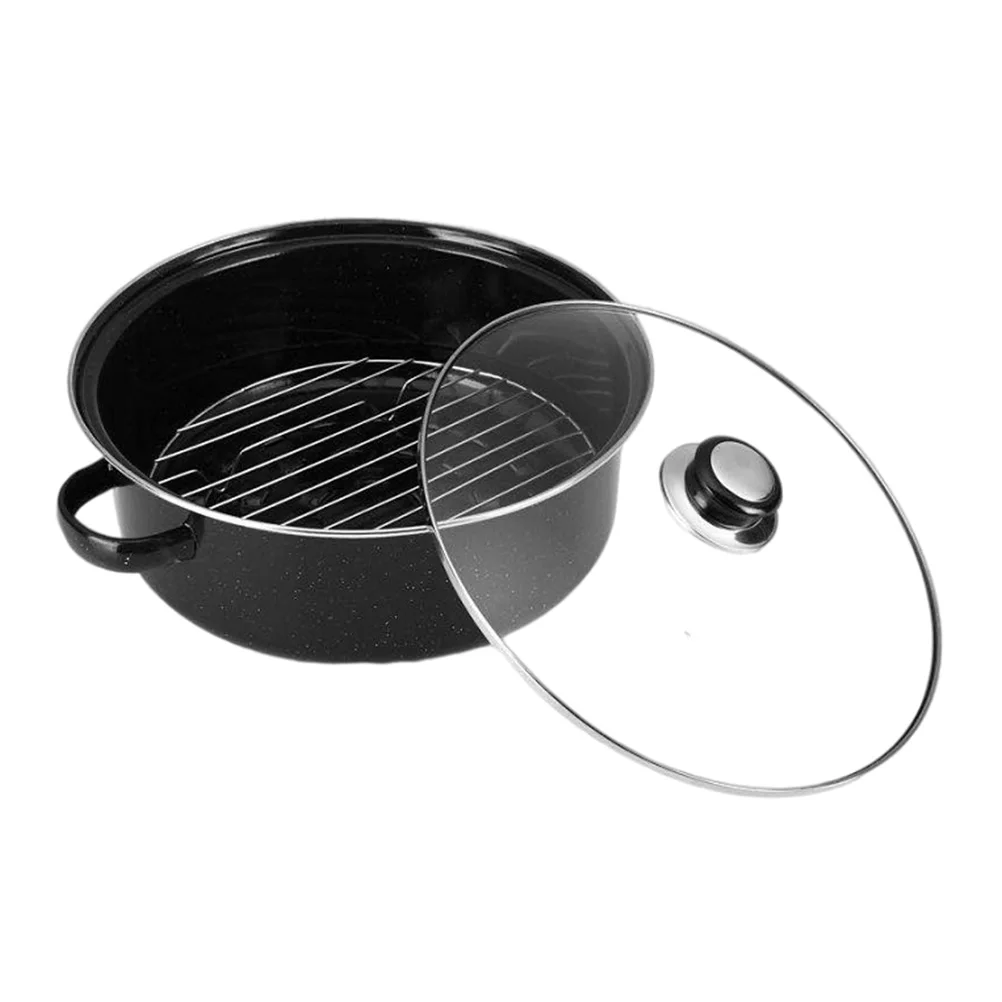 

Roasted Sweet Potato Pot Cast Iron Kitchen Supply Baked Corn Container Even Heat No Coating Wear Resistant Home Use Steamer