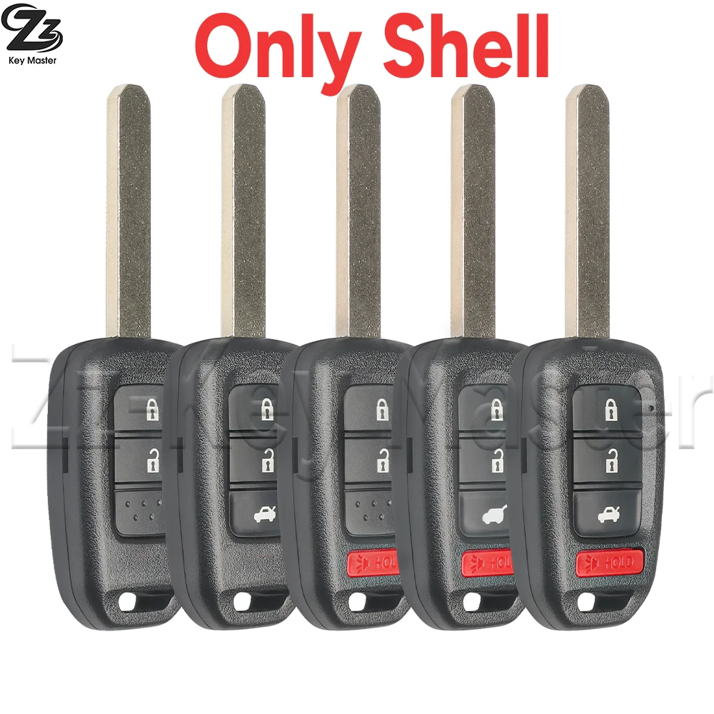 Zz  Car Key Case 1PCS For Honda Accord CR-V FIT XRV VEZEL CITY JAZZ CIVIC HRV FRV 2/3/4 Buttons  Case Shell