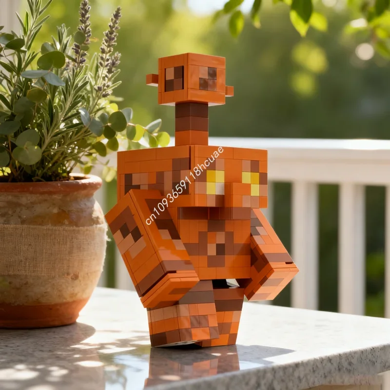 708 деталей MOC: Модель Медного Голема в стиле игры, точная копия, конструктор, игрушка, подарки на фестиваль, блоки для сборки, идея для творчества своими руками