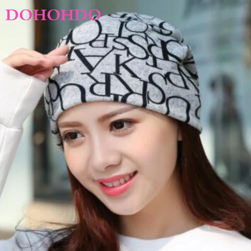 DOHOHDO New Fashion Women Hat Casual Autumn Winter Beanies Caps Snowflake Collar Scarf Skullies 21 Color Warm Bonnet Hat Gorr