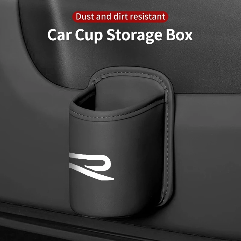 

Car Door Water Cup Holder Back Seat Drink Rack Leather Storage Box For Volkswagen VW Tiguan CC Jetta Polo Golf Passat Scirocco