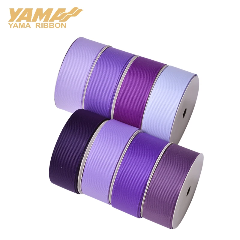 YAMA-Grosgrain Ribbon for DIY Dress, Blue and Purple Series, Wholesale, House Decoration, Wedding Accessory, 3 in, 16 in, 5mm, 2