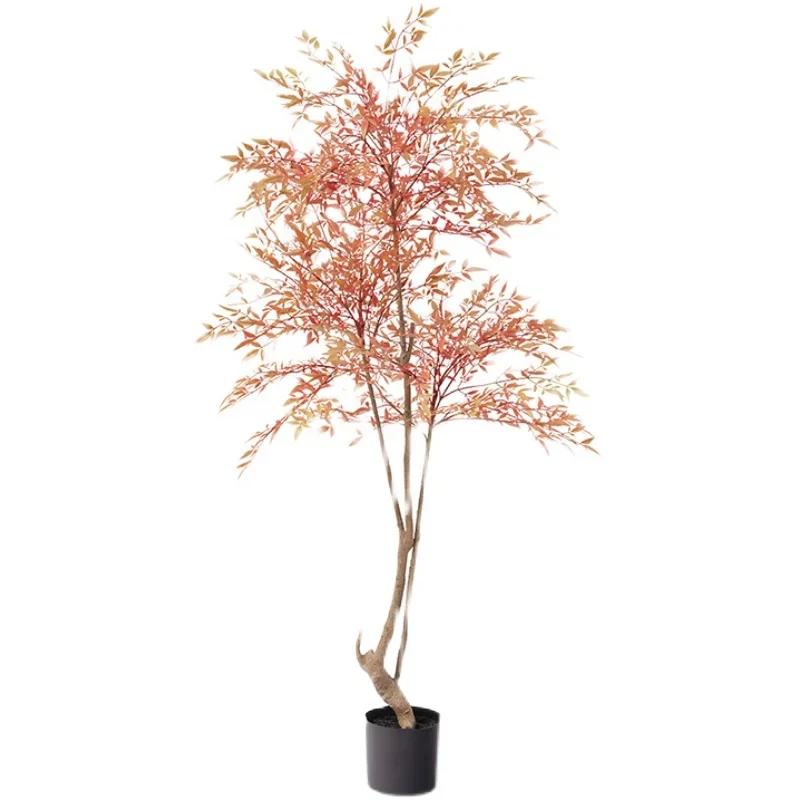 

Цветочный домик зеленые растения от пола до потолка бонсай гостиная украшение дома Наньтяньский бамбук