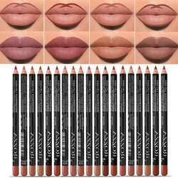 14 Colors Matte Lipstick Pencil Long-lasting Waterproof Lip Pencils High Pigmented Lips Liner Lip Beauty Make Up Tools Nude Pink