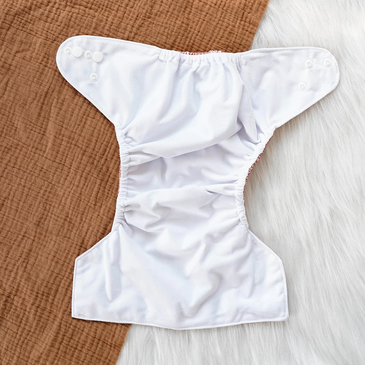 2PCS Suede Cloth Inner Cloth Nappy Waterproof Washable Baby Cloth Pocket Diaper For 3-15kg