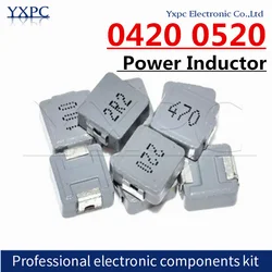 10pcs 0420 0520 Molding Choke Power Inductor 1R0 1R5 2R2 3R3 4R7 6R8 100 1UH 1.5UH 2.2UH 3.3UH 4.7UH 6.8UH 10UH inductance