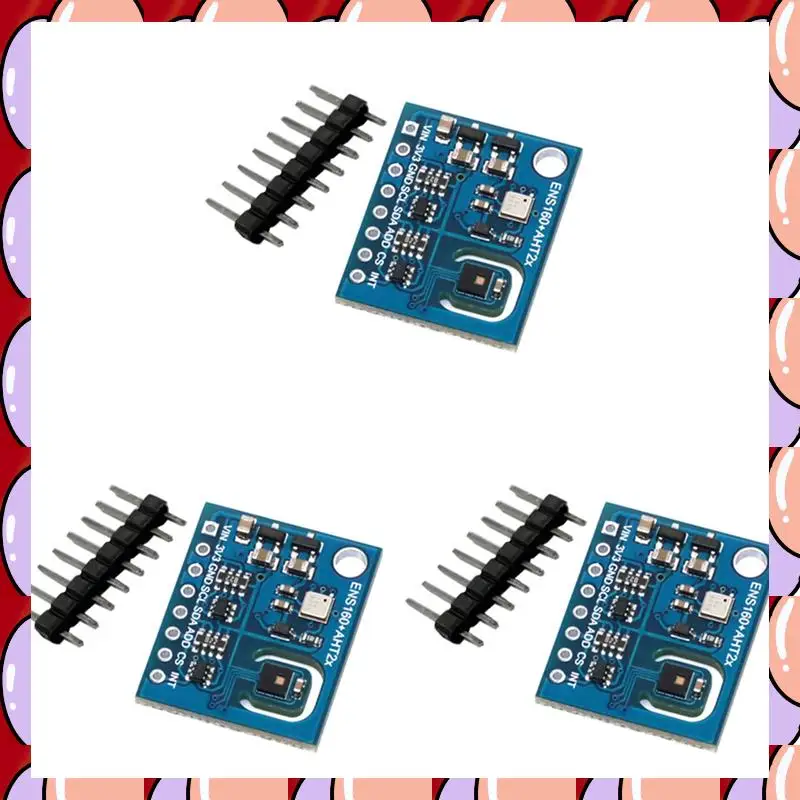 

A72Z 3X ENS160 + AHT21 Углекисливый газ CO2 ECO2 TVOC Датчик качества воздуха и температуры и влажности Замена CCS811