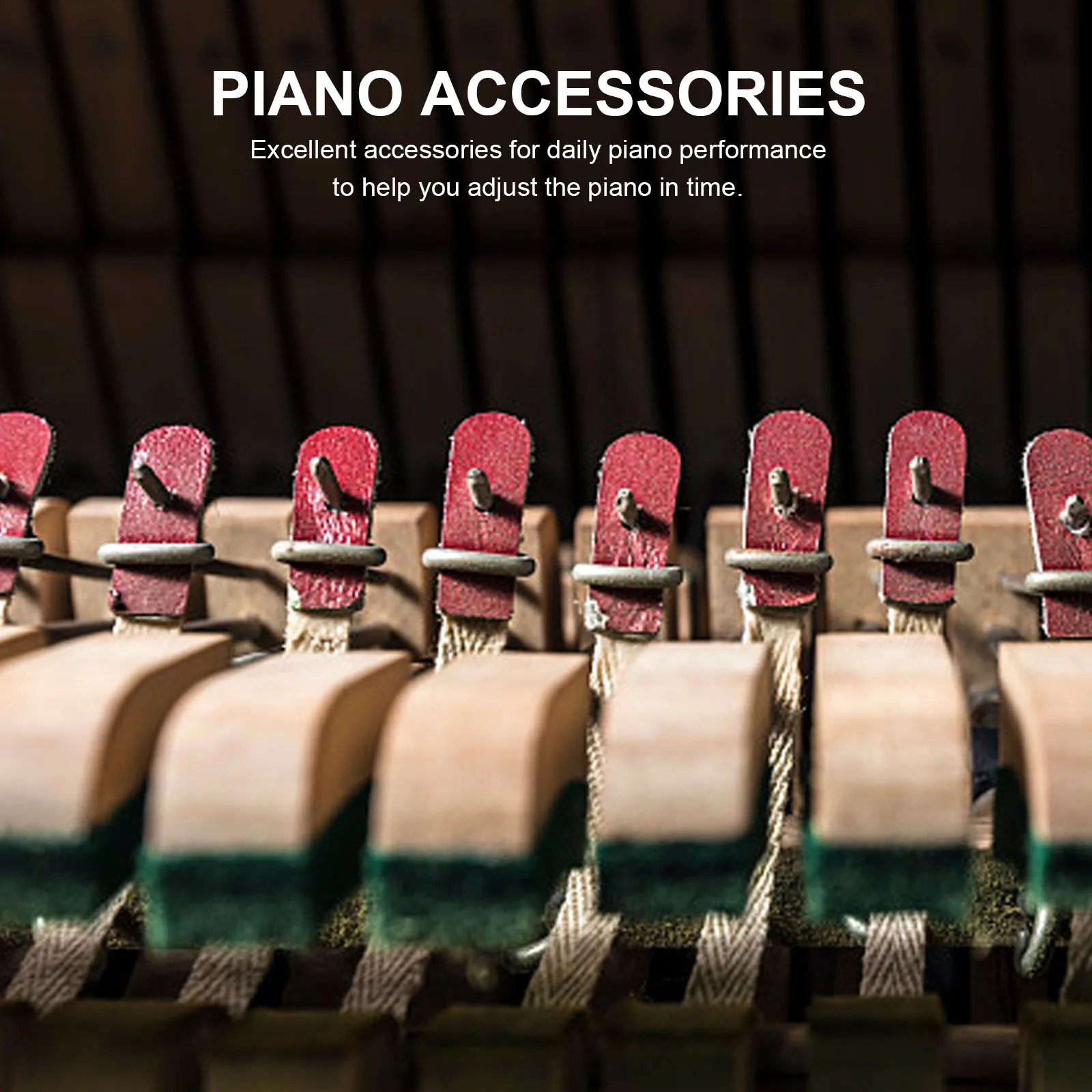 

20 Pcs Piano Tuning Tool Replacement Repair Parts Strap Hammer Straps Upright Cloth Rope for Guitar Accessories Bride