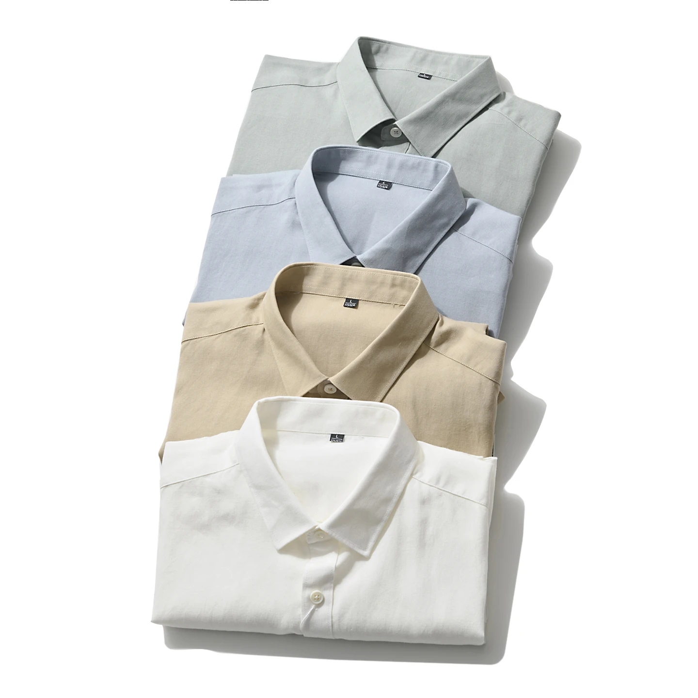 Linen Rayon Blend Summer Men's Casual Commute Short Sleeve Shirt Versatile  Color Business Shirt Comfortable Breathable
