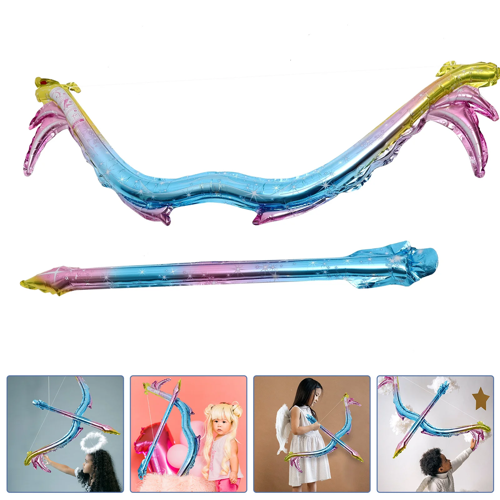 

1Set Bow Arrow Balloon Decorations Kids Party Supplies Theme Birthday Festival Aluminum Foil Balloons Party Balloons