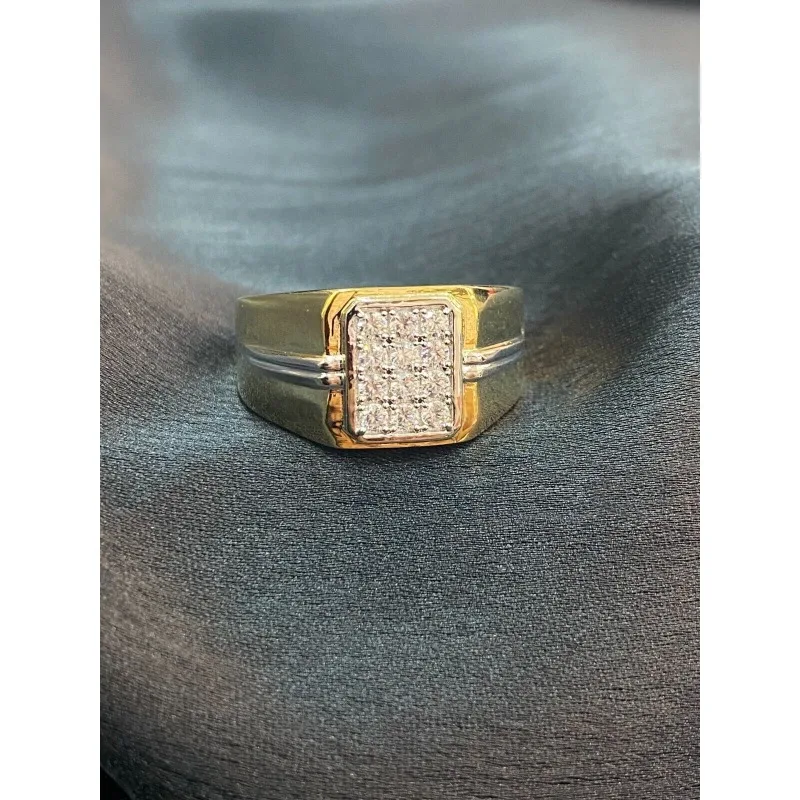 Solid 925 Sterling Silver Ring Fully Set with Moissanite Festive Gift Ideal for Any Occasion
