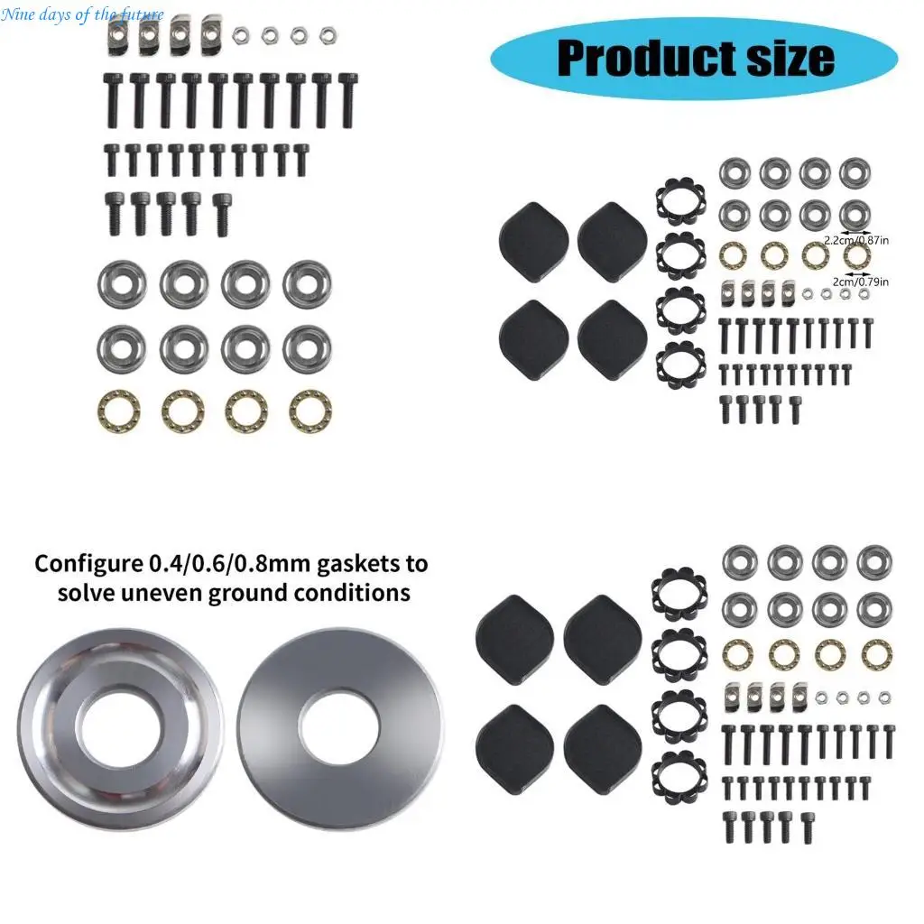 

Multizize Shims оснащенные вибрационные вибрационные ноги для P1S P1P X1E MK4 BEAR -принтеров, длинные последние E65A