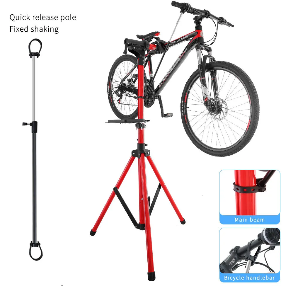 

Aluminum alloy bike repair stand Foldable quick-release maintenance stand Adjustable road bike repair tool Bicycle